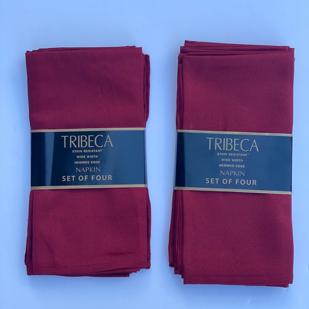 NEW!  8 Red Cloth NAPKINS 20 x 20